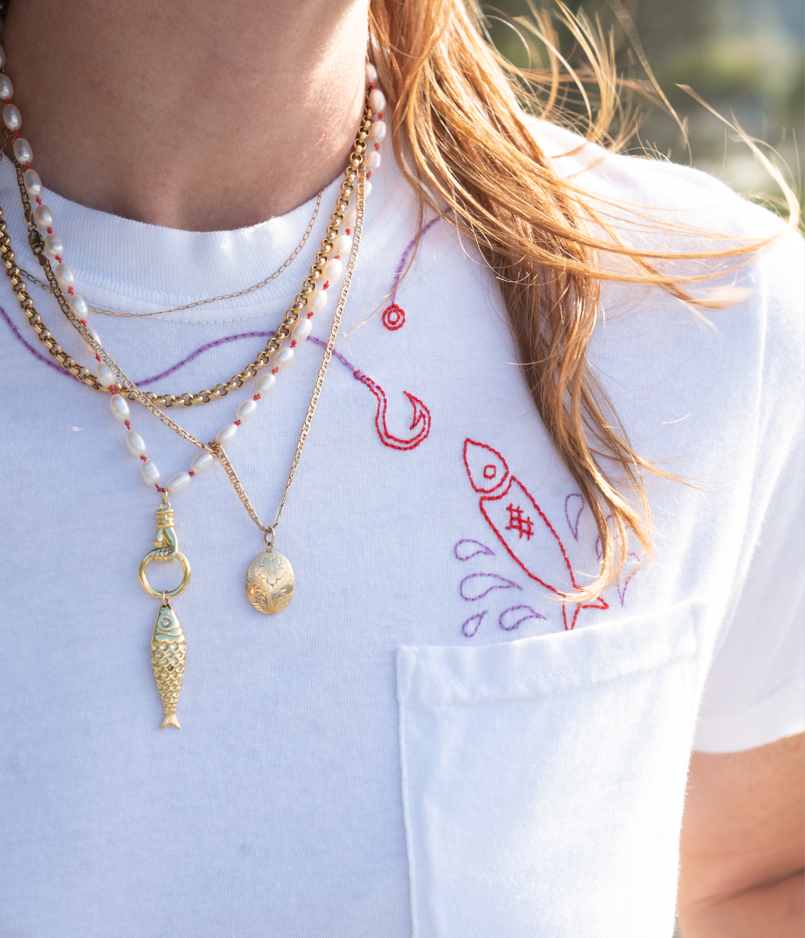 Embroidered SARDINE shirt